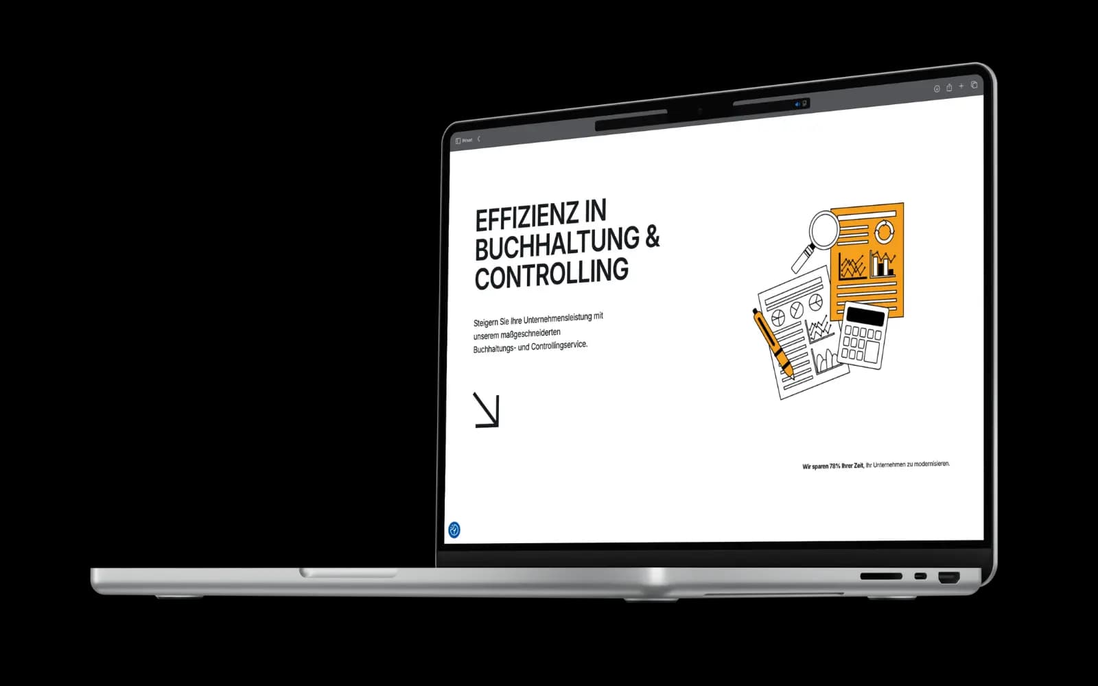 Mockup der Website von EasyWeb Coaching